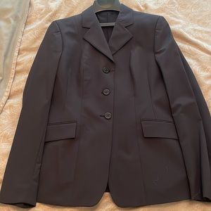 R.J. Classics Xtreme washable show coat. Charcoal gray color. Size 4R.